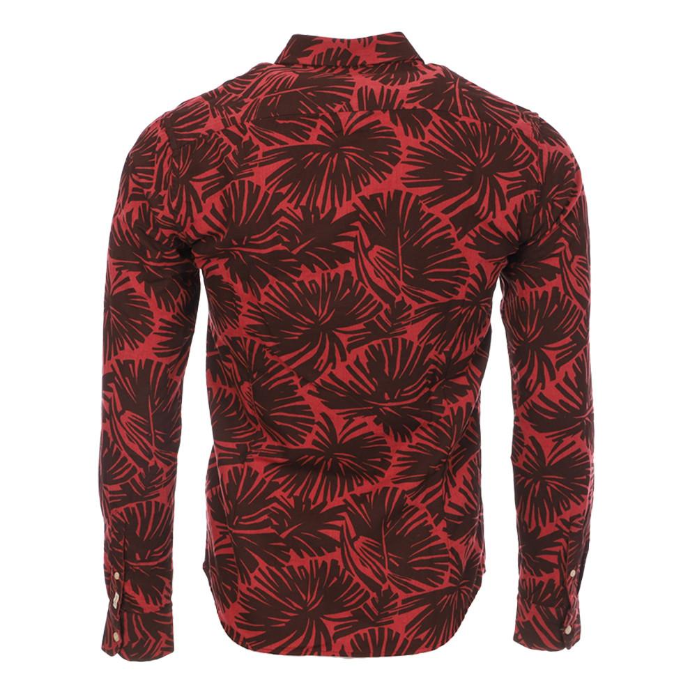 Chemise à motifs Rouge Homme Scotch & Soda Oxford vue 2