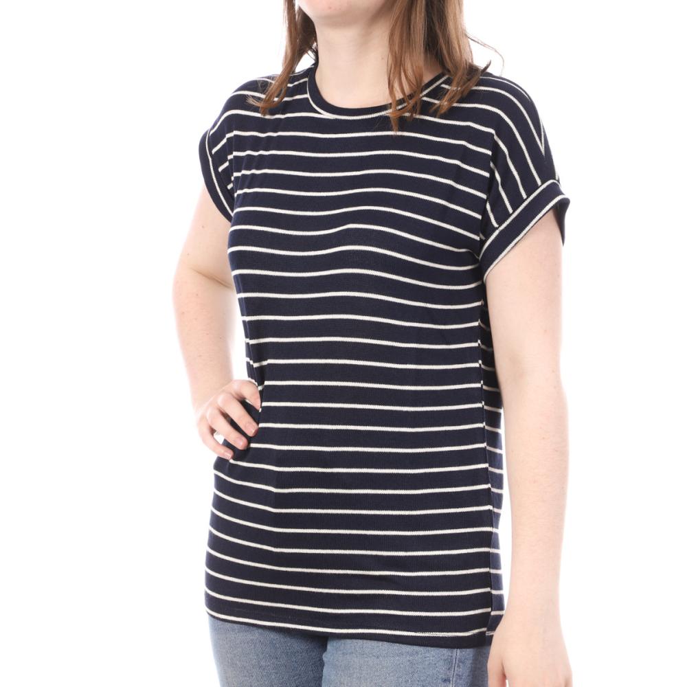 T-Shirt à Rayures Marine/Blanc Femme Vero Moda Brianna pas cher