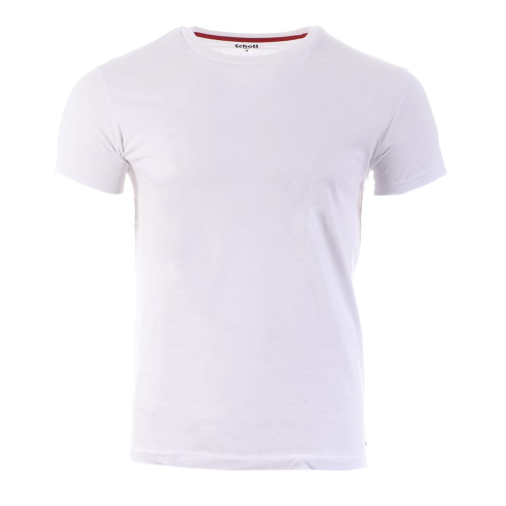 T-shirt Blanc Homme Schott Lloyd pas cher