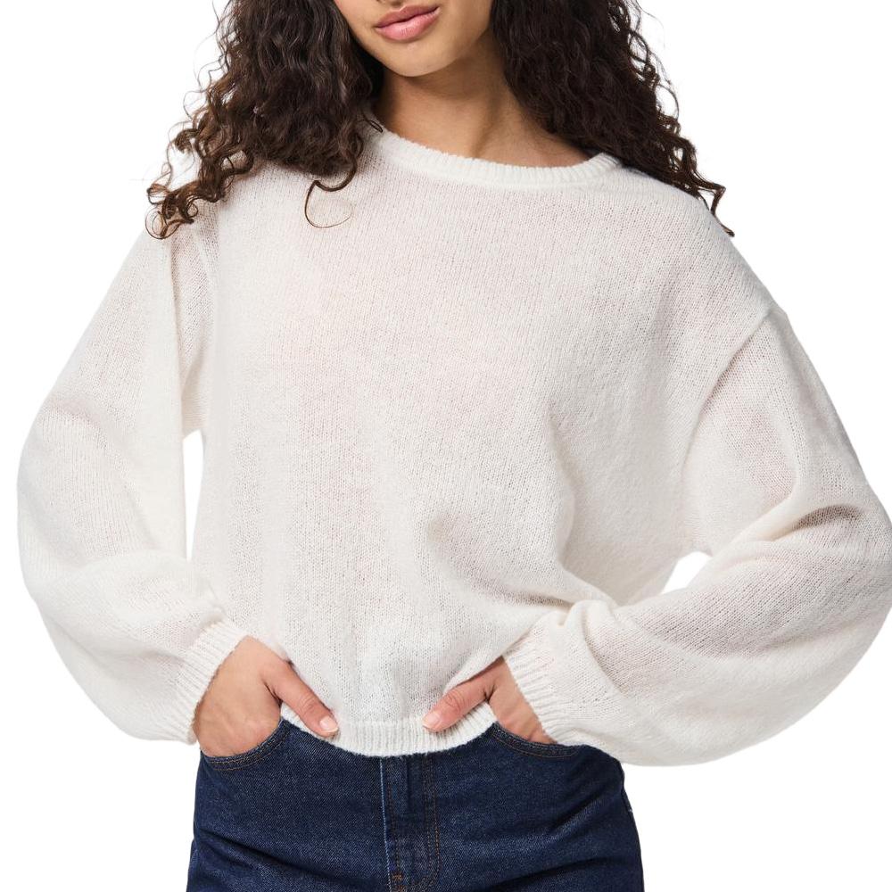 Pieces Pcida Women’s White Jumper affordable