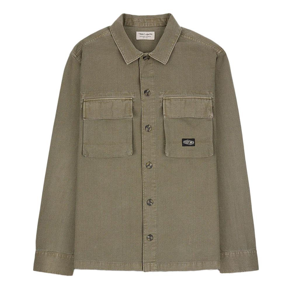 Chemise Kaki Homme Teddy Smith Justo vue 2