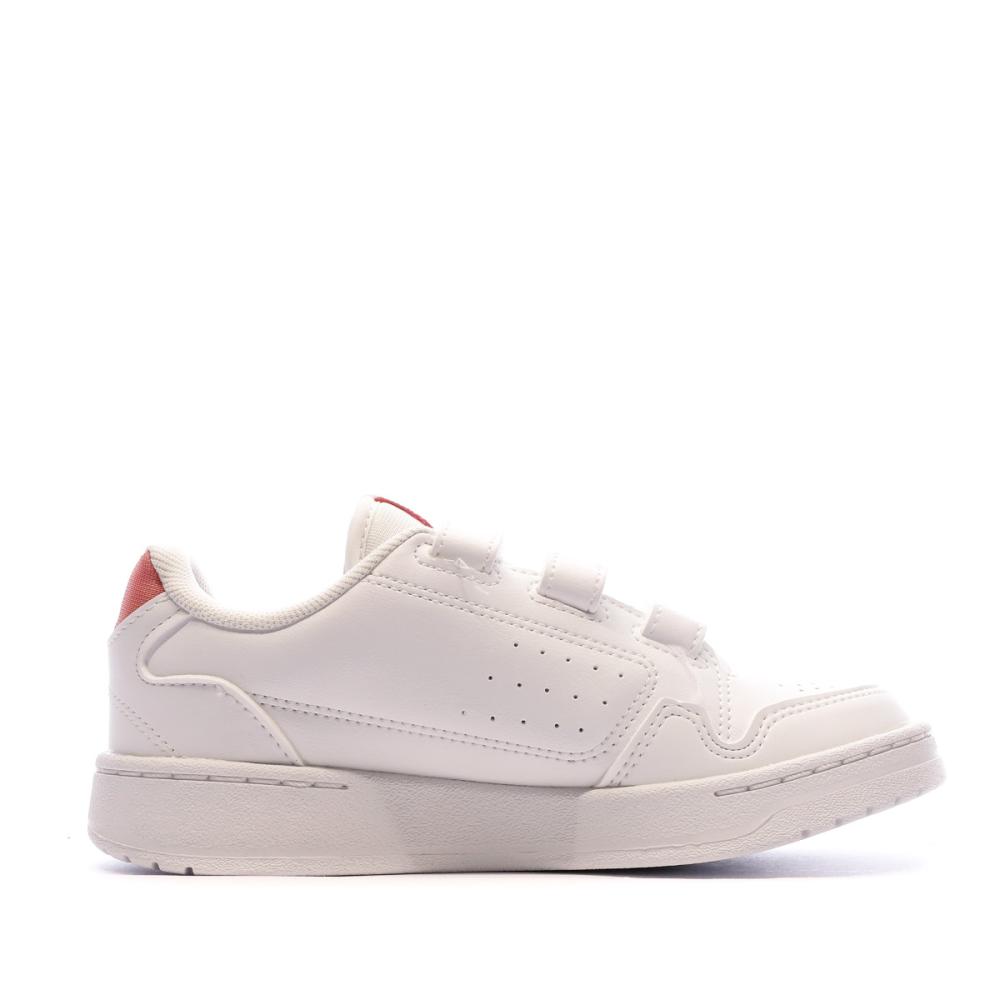 Baskets Blanche/Rose Fille Adidas NY 90 vue 2