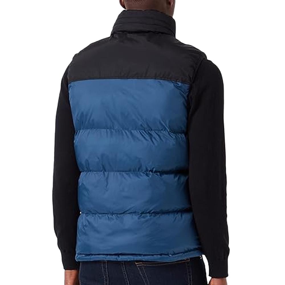 Doudoune sans manche Noir/Bleu Homme Schott Utahv vue 2