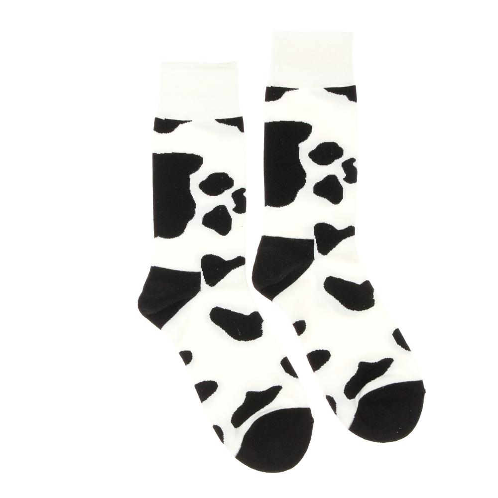Chaussettes Blanc/Noir Mixte Stella Green Vache pas cher