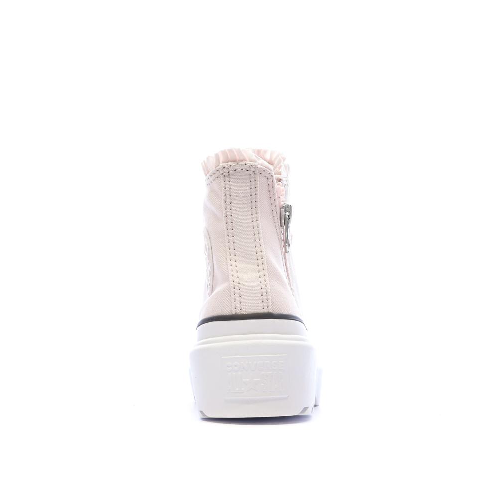 Baskets Rose Clair Fille Converse Lugged vue 3