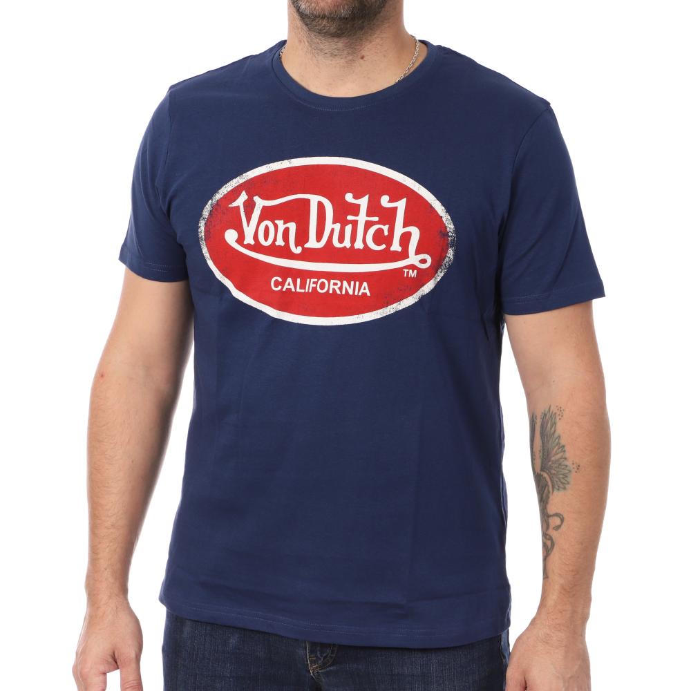 T-shirt Marine Homme Von Dutch Aaron pas cher