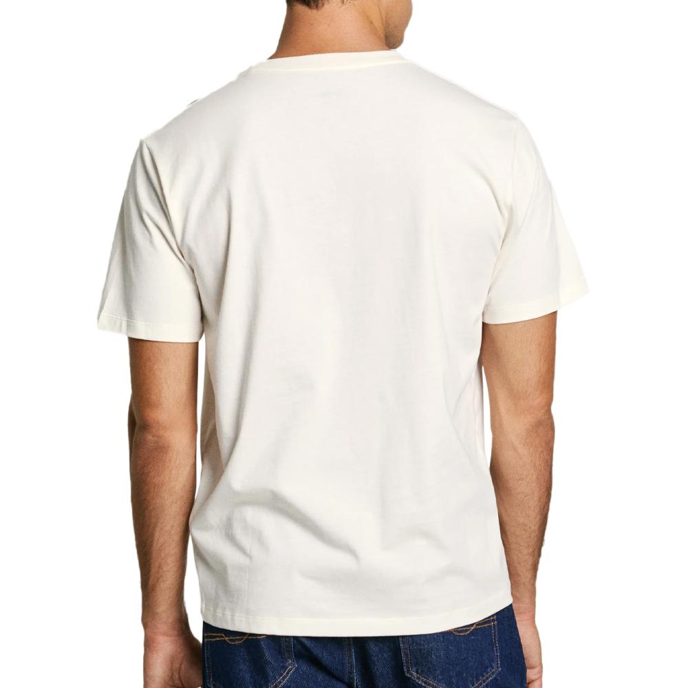 T-shirt Beige Homme Pepe jeans Eggo AQW vue 2