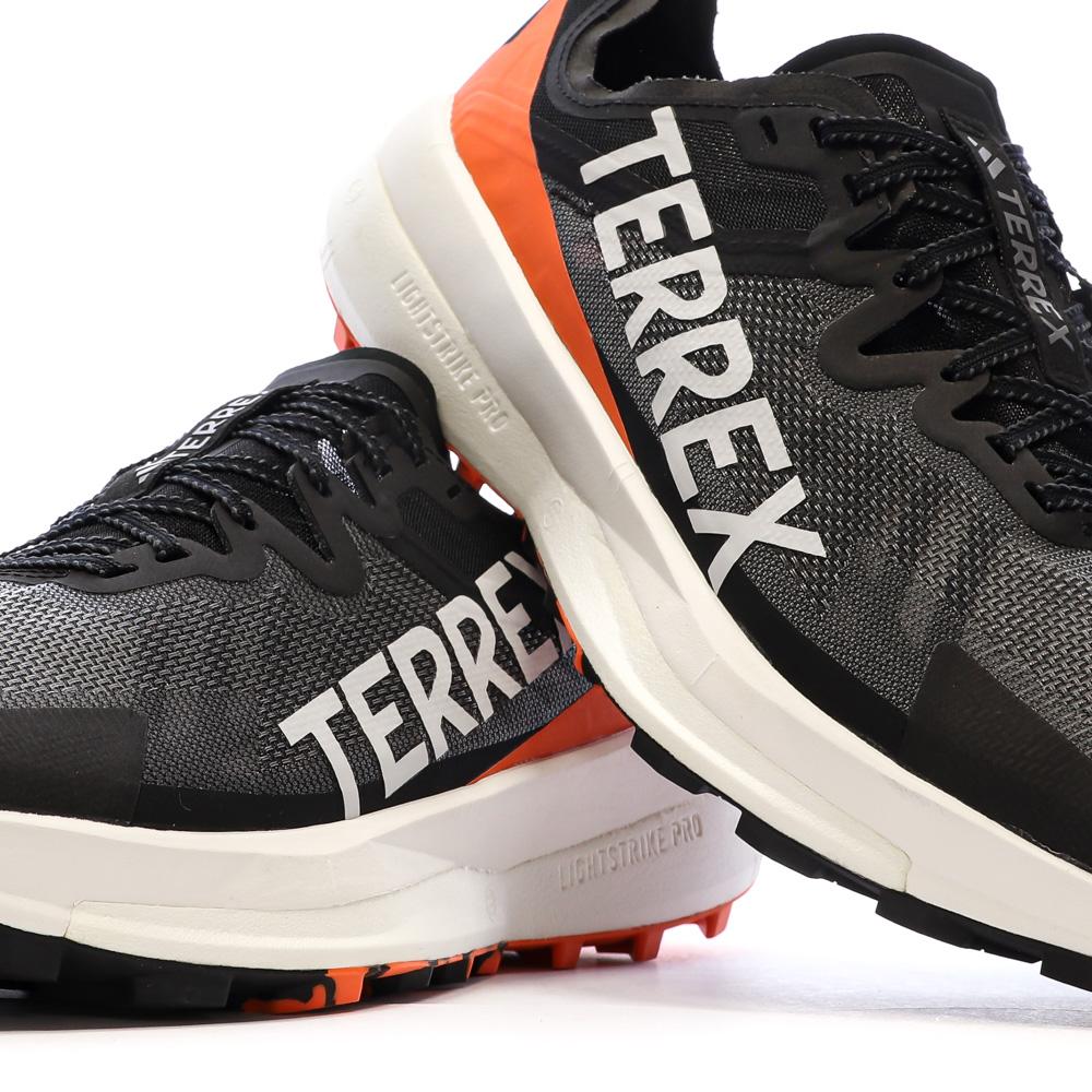 Chaussures de Trail Grises/Oranges Homme Adidas Agravic vue 7