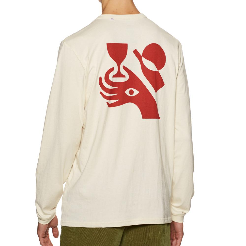 T-shirt Manches Longues Écru Homme Globe Vincent Milou vue 2