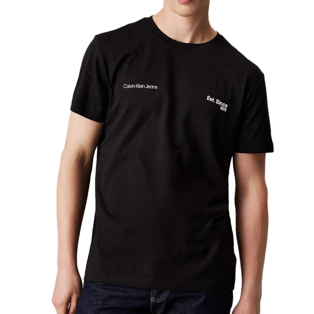 T-shirt Noir Homme Calvin Klein Jeans 1978 pas cher