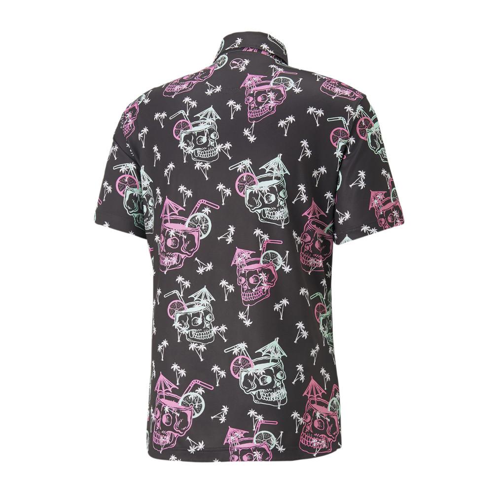 Chemisette de Golf Noire Imprimé Homme Puma Tropi-cool vue 2