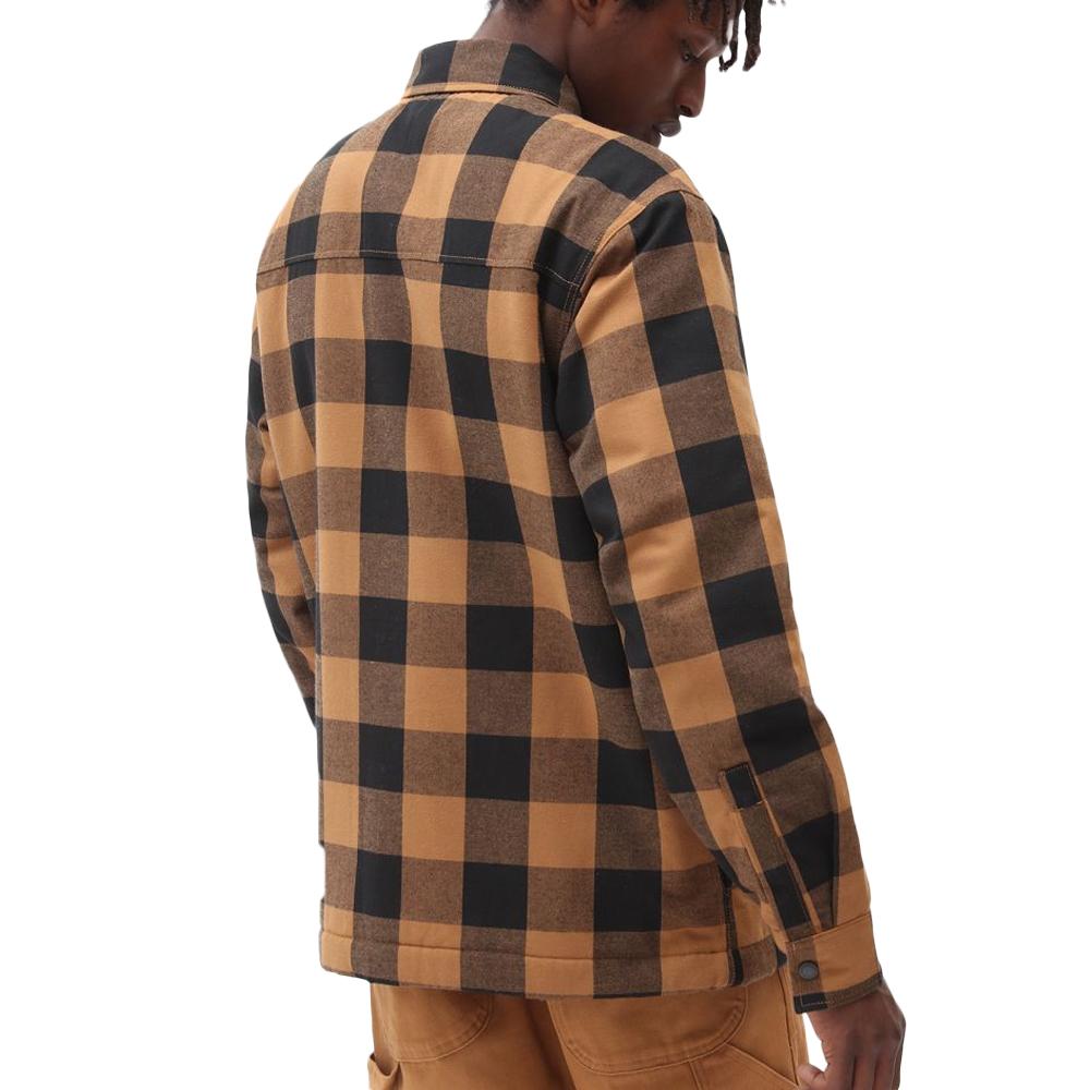 Chemise Camel/Noir Homme Dickies Sacramento vue 2