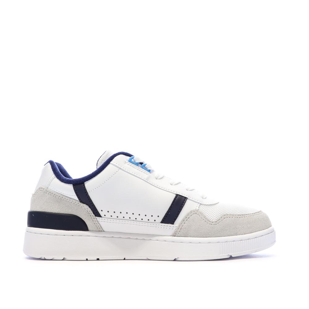 Baskets Blanches/Marine Homme Lacoste Court Sneakers T-clip vue 2