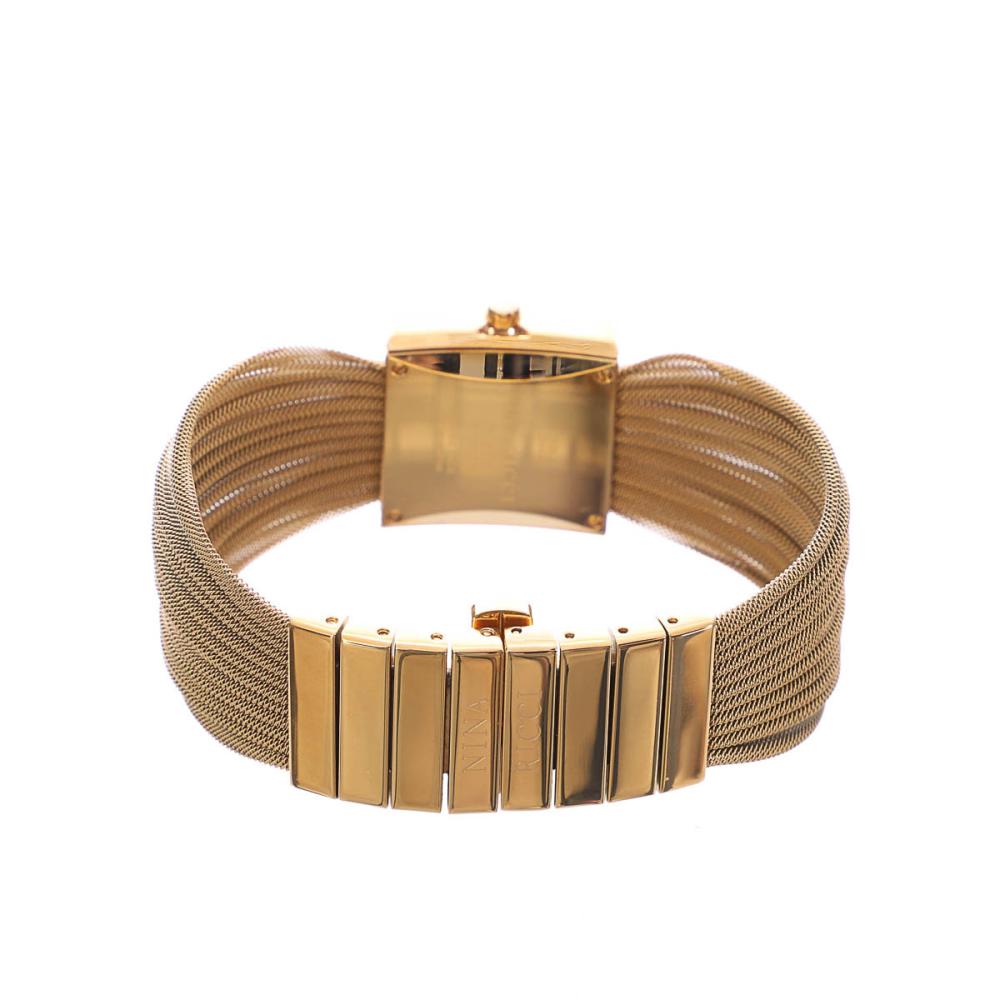 Montre analogique or femme Nina Ricci Acier vue 3