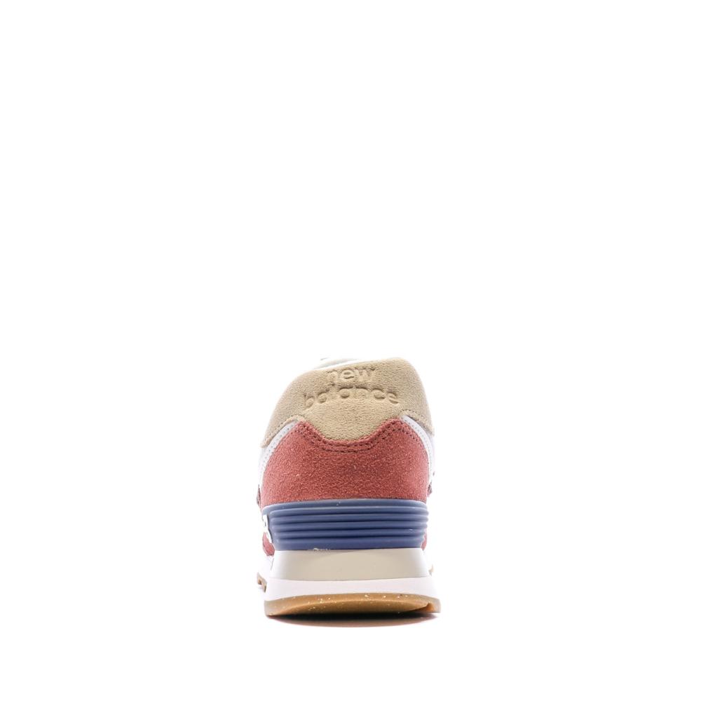 Baskets Rose/Gris Homme New Balance 574 vue 3