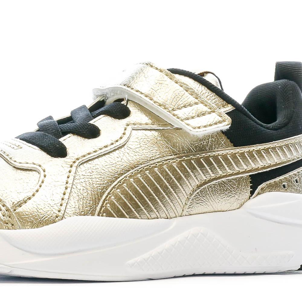 Baskets Doré Fille Puma Ray Metallic vue 7