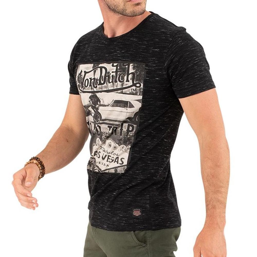 T-shirt Noir Homme Von Dutch VEGAS pas cher