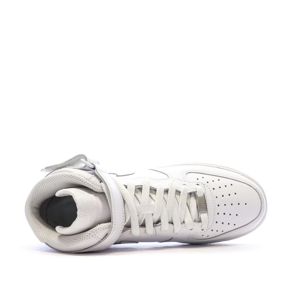 Air Force 1 Mid '07 Blanches Homme Nike vue 4