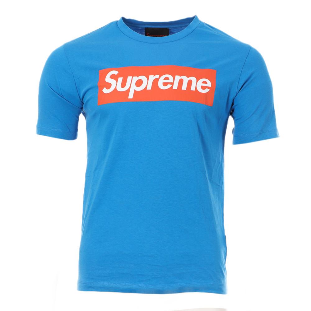 T-shirt Bleu Homme Supreme Grip Italfigo pas cher