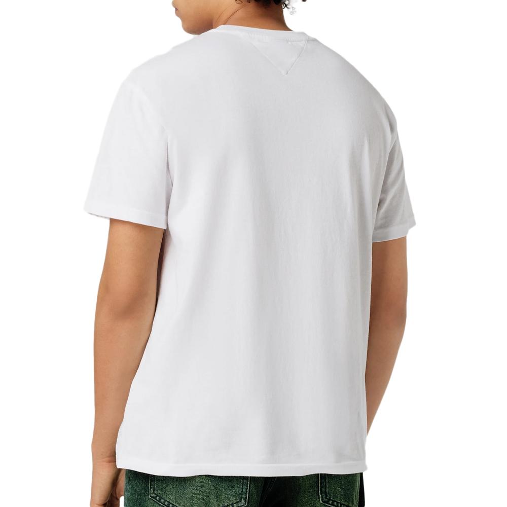 T-shirt Blanc Homme Tommy Hilfiger Spray Pop vue 2