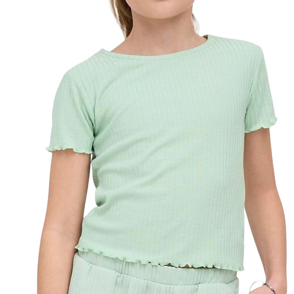 Only Nella Light Green Girls’ T-shirt affordable