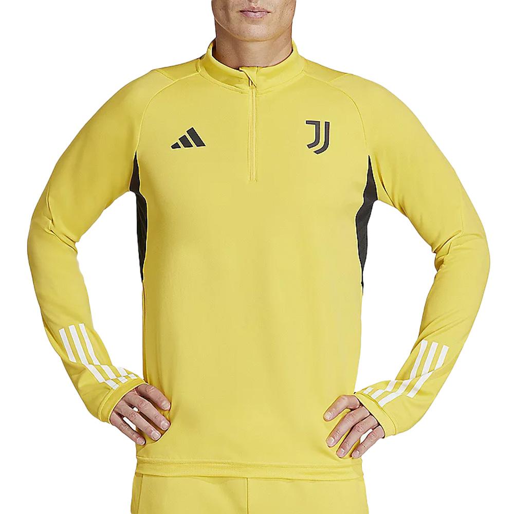 Juventus Sweat 1/4 zip training Jaune Homme Adidas 23/24 pas cher
