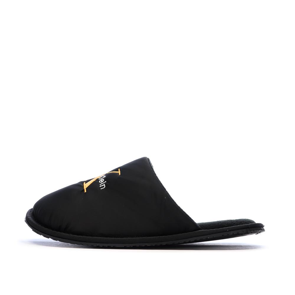 Chaussons Noir Homme Calvin Klein Jeans Hotel pas cher