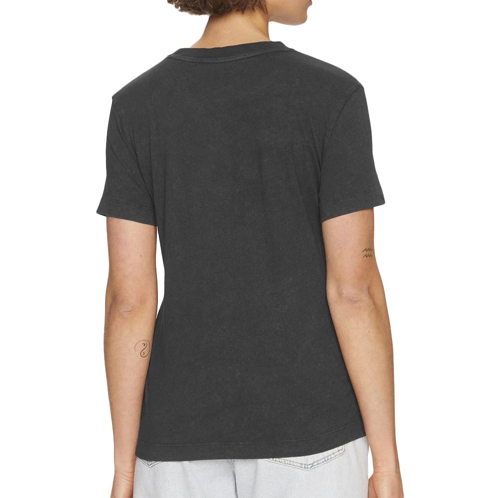 T-shirt Noir Femme Calvin Klein Jeans Archival Monologo vue 2