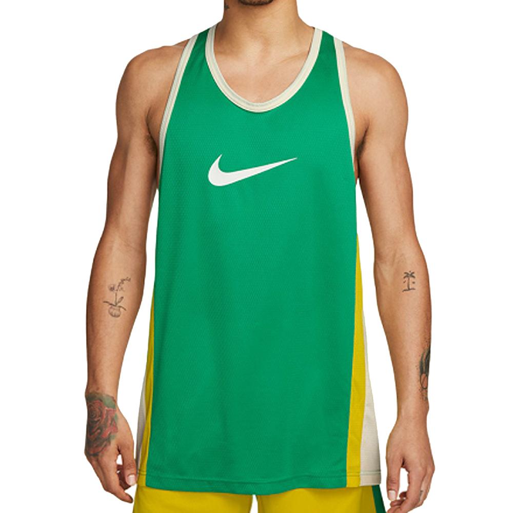 Maillot de basket Vert/Jaune Homme Nike Df Icon pas cher