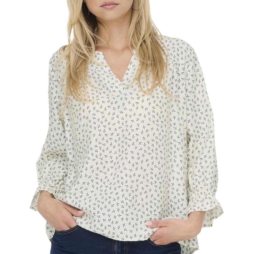 Blouse Bleu/Beige Femme JDY Sky pas cher