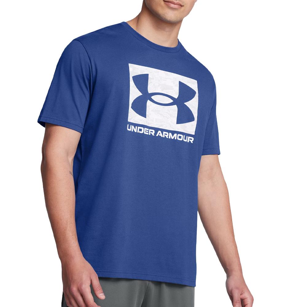 T-shirt Bleu Homme Under Armour Camo Boxed pas cher