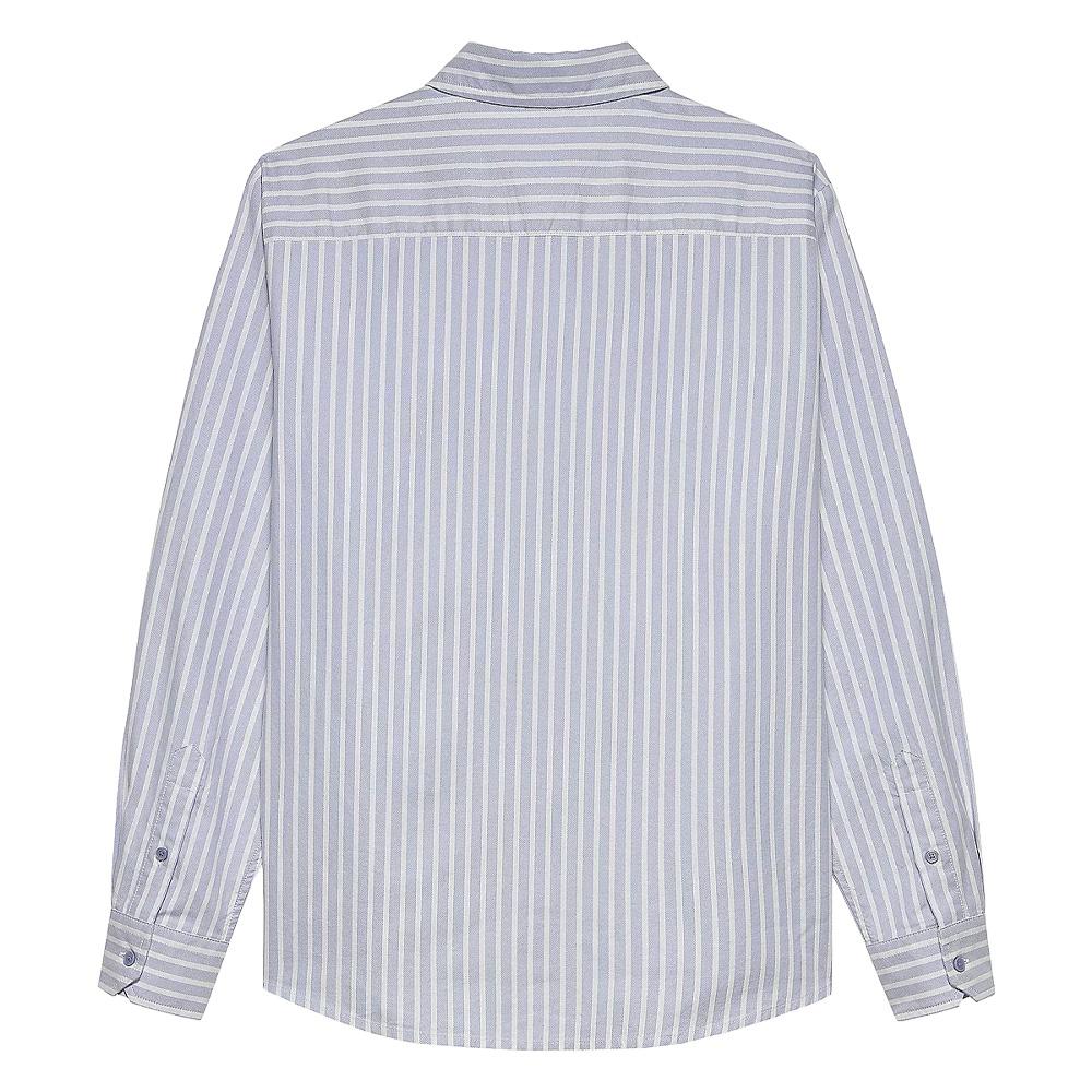Chemise Bleu Foncé à rayures Femme Tommy Hilfiger Oxford vue 2