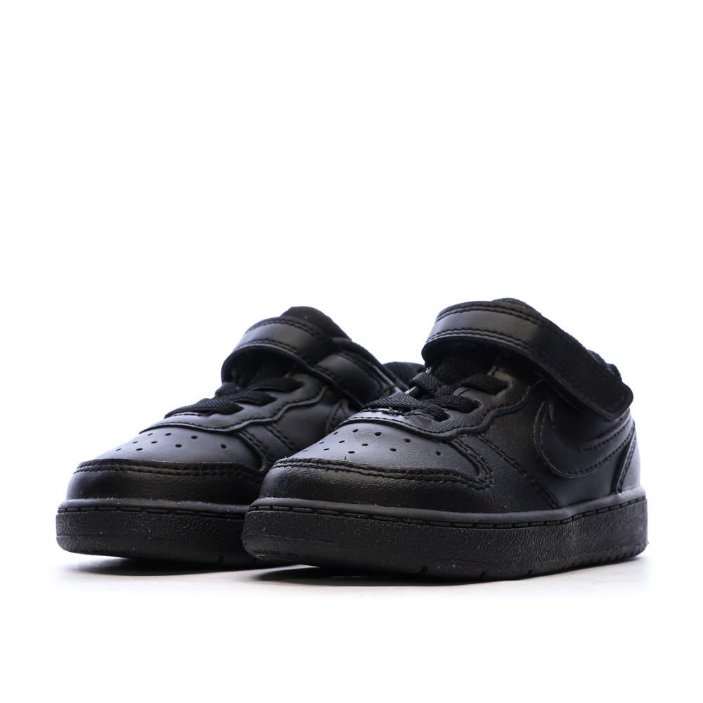 Baskets Noir Garçon Nike Court Borough Low Recraft vue 6