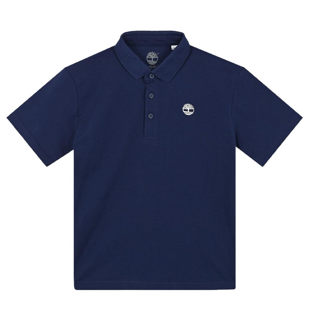 Polo azul marino/blanco para niño de Timberland T6043711 barato