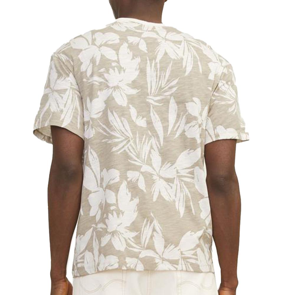 T-shirt Beige/Blanc Homme Jack & Jones Jeff vue 2