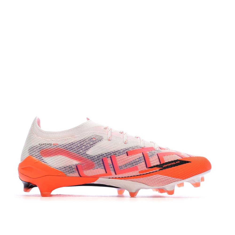 Chaussures de football Blanches/Oranges Homme Puma Ultra 5 Ultimate vue 2