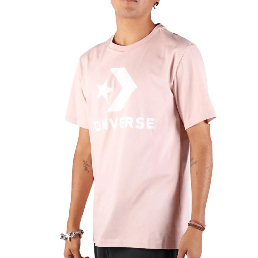T-shirt Rose Homme Converse Star Chevron 10025458 pas cher