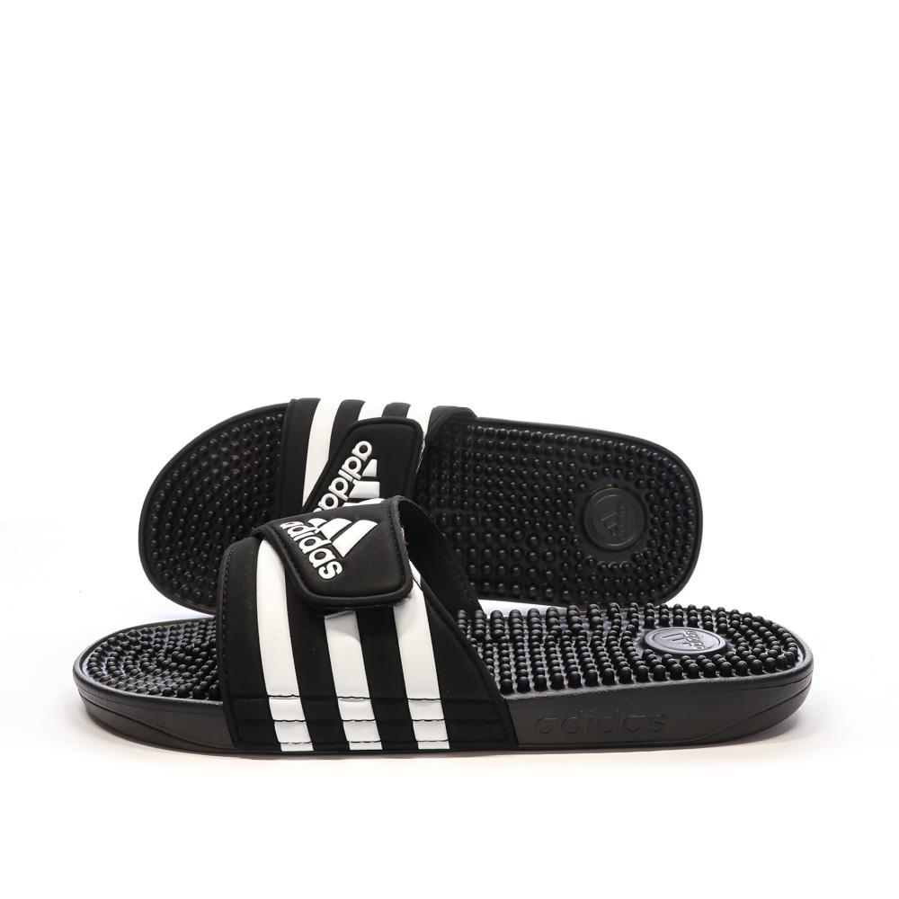 Claquettes Noires/Blanches Homme Adidas Adissage F35580 vue 2