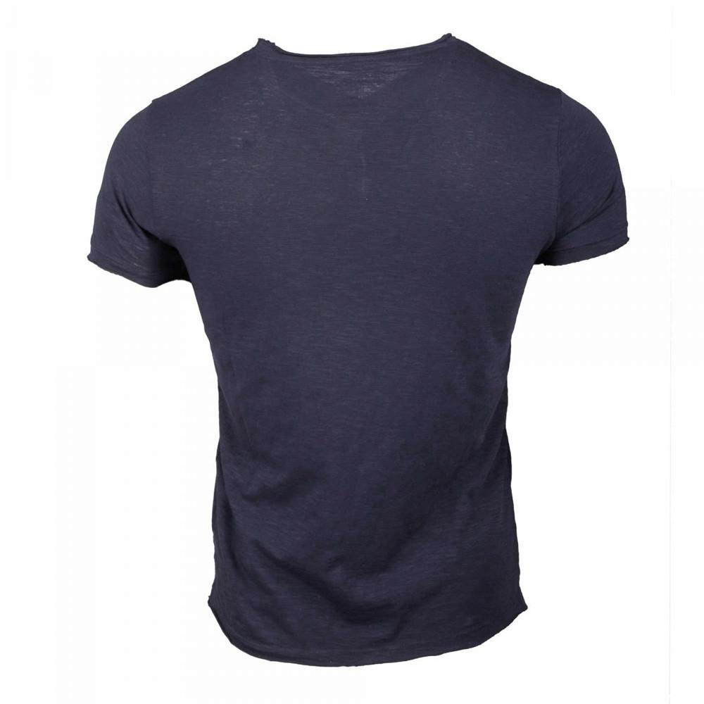 T-shirt Bleu Homme La Maison Blaggio Mattew vue 2