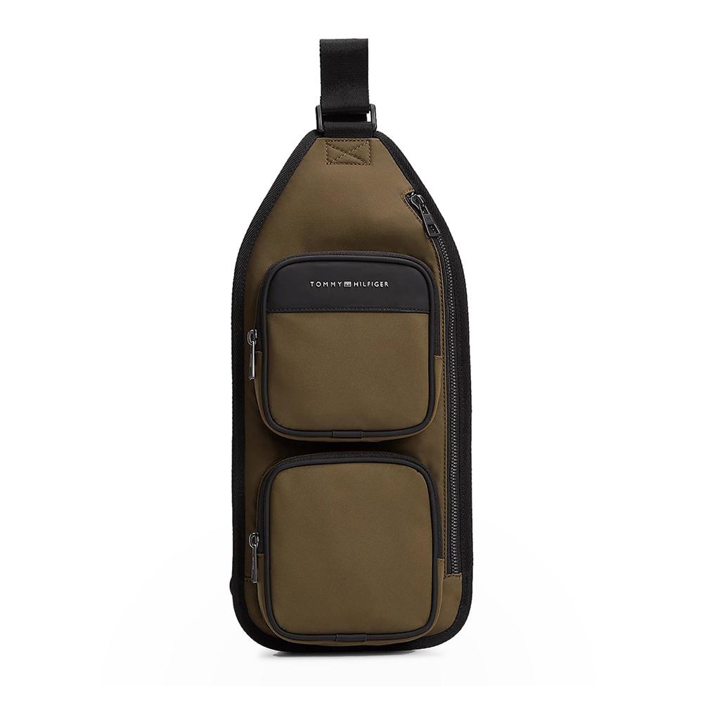 Sac à bandoulière Kaki Homme Tommy Hilfiger Repreve pas cher