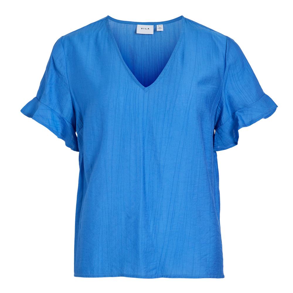 Camiseta azul para mujer Vila Bavina Nipi barato