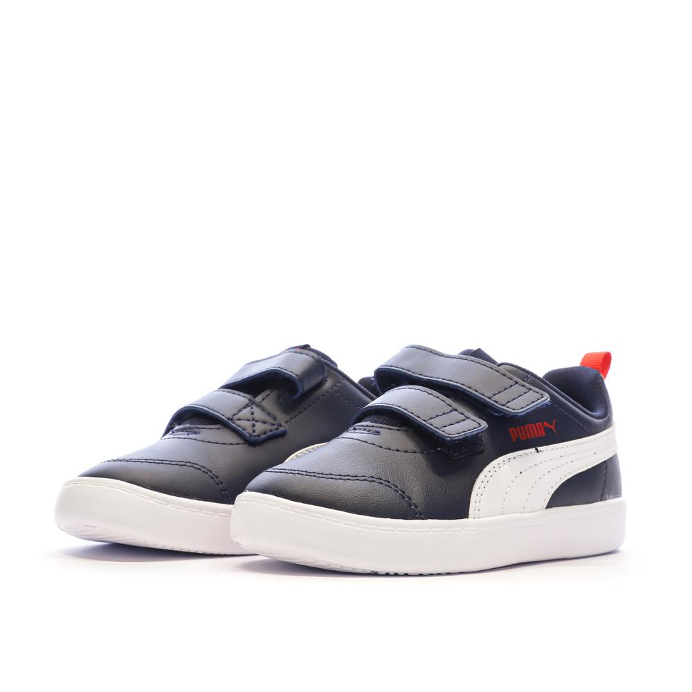 Baskets Marine Garçon Puma Courtflex V2 vue 6
