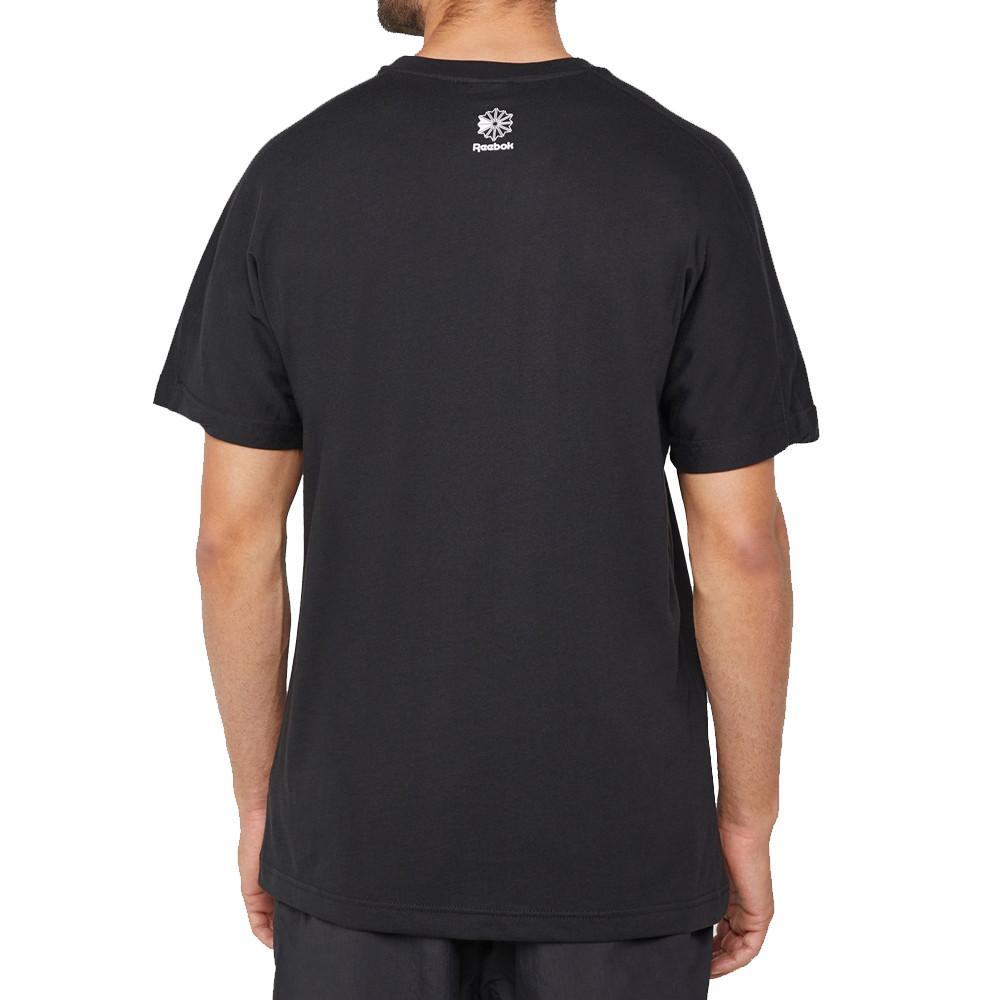 T-Shirt noir homme Reebok CL GP SS Tee vue 2