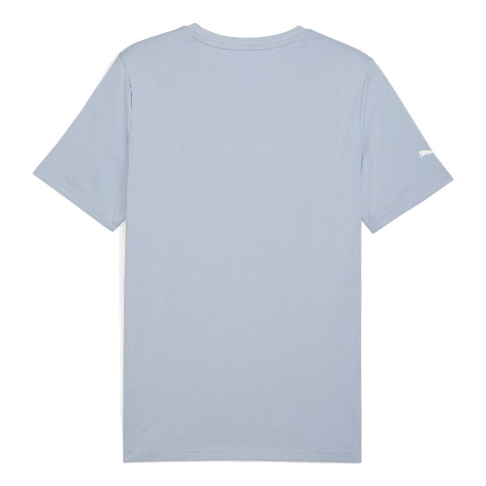 T-Shirt Bleu Homme Puma Bmw Mms Logo vue 2