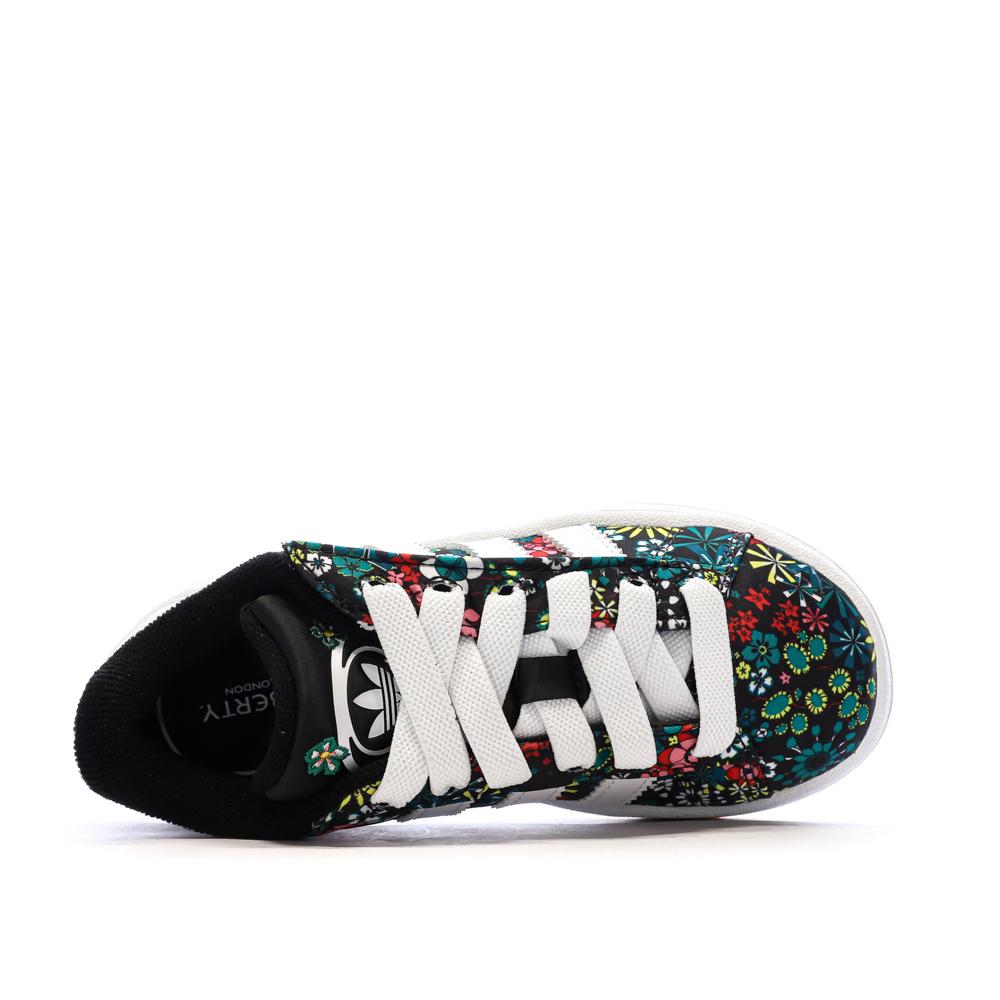Baskets Noires à Motifs Fille Adidas Campus vue 4