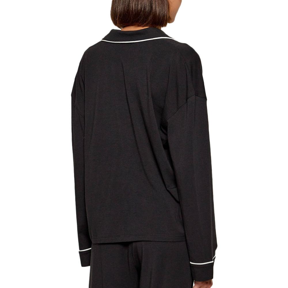 Pyjama Noir Femme Tommy Hilfiger UW0UW06142 vue 2