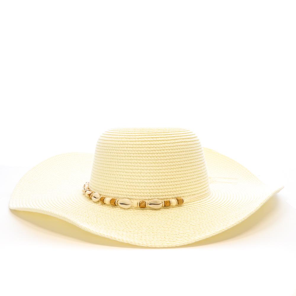 Chapeaux Blanc Via Lorenzo Capeline Camel pas cher