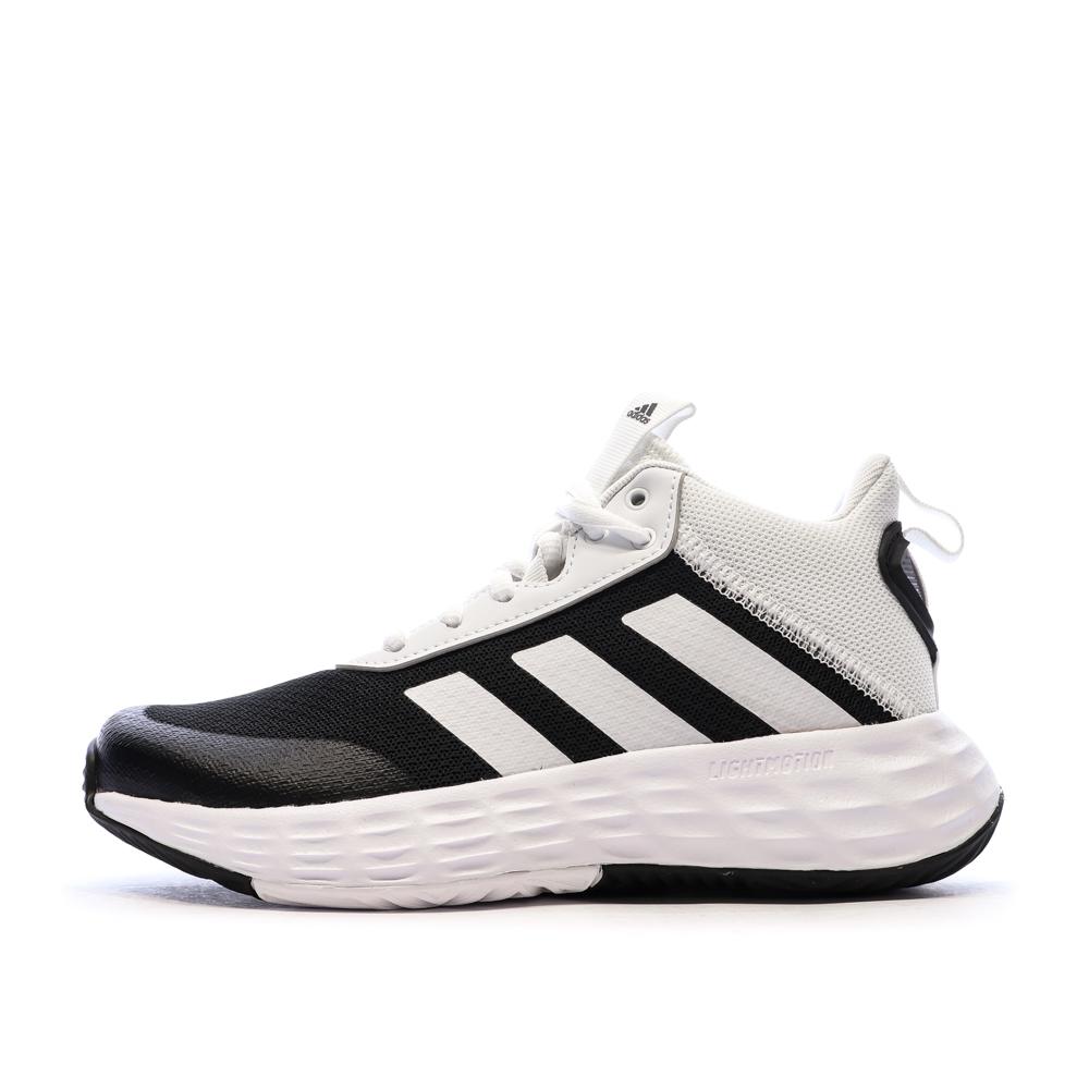 Chaussures de basketball Grises/Noires Garçon Adidas Ownthegame 2.0 pas cher