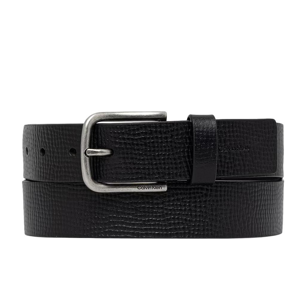 Ceinture Noir Homme Calvin Klein Round Buckle 35mm vue 2