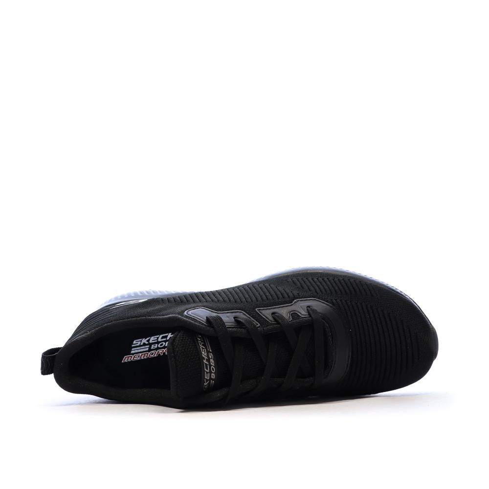 Baskets Noires Femme Skechers Bobs Squad Tough Talk vue 4